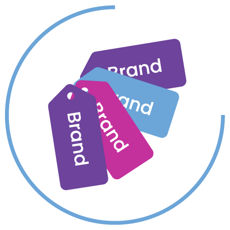 Case study icon used to show 4 brands